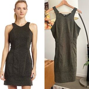 BCBGeneration Gold Black Shimmer Dress